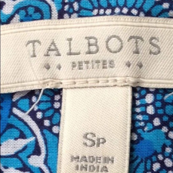TALBOTS* (S/P) AZTEC Print Half-Button SHIRT, NNTS - Picture 9 of 11